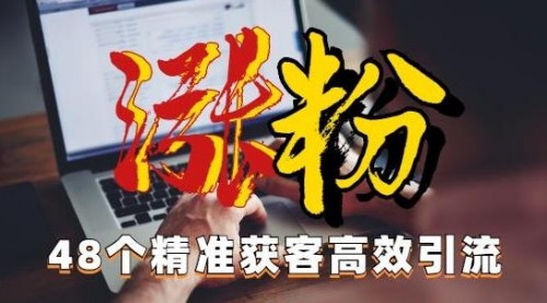 【副业项目7097期】独家分享48个引流绝技，再没粉丝只能怪自己了！-小白副业网