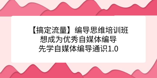 【副业项目7456期】编导思维培训班，想成为优秀自媒体编导先学自媒体编导通识1.0缩略图