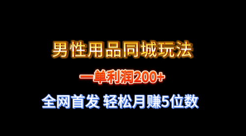 【副业8722期】一单利润200+ 男性用品同城玩法 轻松月赚5位数缩略图